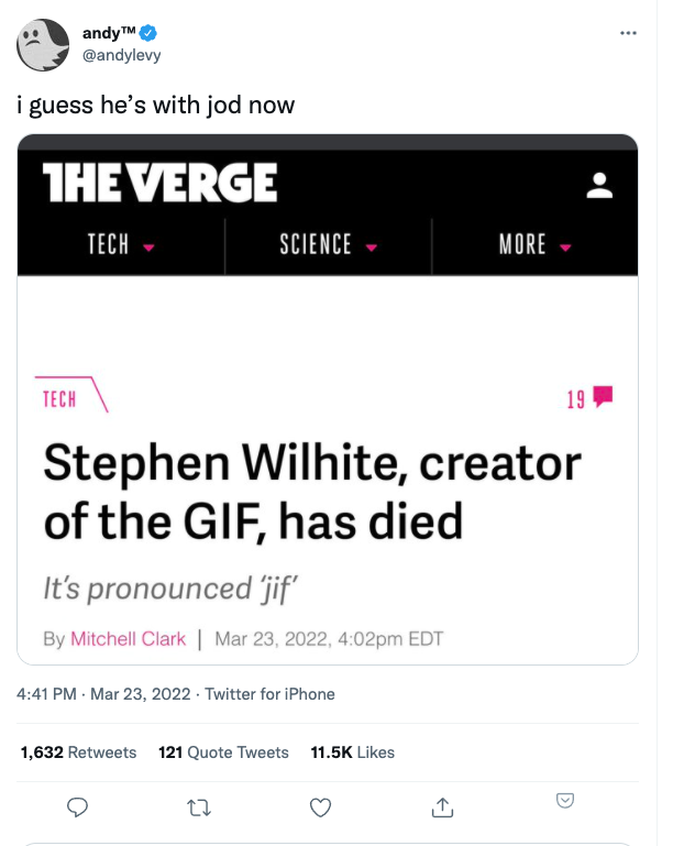 GIF creator dies