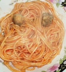 Photo of plate of spaghetti